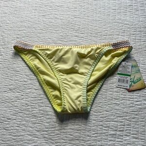 Hobie Yellow Bikini Bottom Size L -#0844